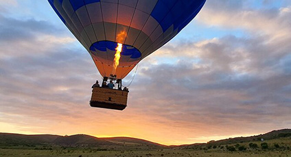 Hot Air Ballooning in Mossel Bay